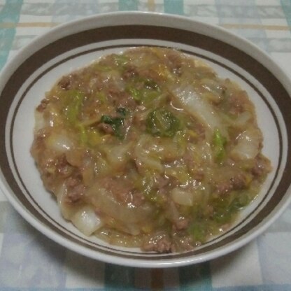 くたっとした白菜に味がしみて、美味しいですね。次は、丼にしてみようと思います。